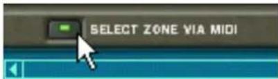 SELECT ZONE VIA MIDI