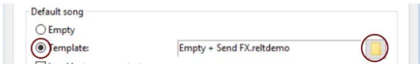 Default song Empty Template: Empty + Send FX.reltdemo