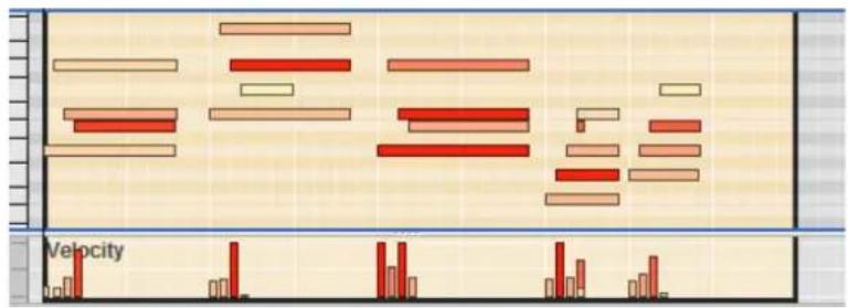 PROPELLERHEAD Reason Lite 11.2 - Editing note velocity manually - 1
