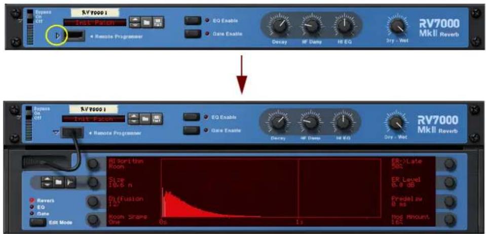 RV70001 On Off Input Pattern EQ Enable Gate Enable Decay MF Damp HI EQ Dry - Wet RV7000 MkII Reverb On Off Input Pattern EQ Enable Gate Enable Decay MF Damp HI EQ Dry - Wet RV70001 On Off 4 Remote Programmer EQ Enable Gate Enable Decay MF Damp HI EQ RV7000 MkII Reverb Revers EQ Gate Edit Mode RI Sort-Trim Room Size 19.6 m Diffusion 12° Room Share One 8s 13 ER >Late 5% ER Level 6.0 dB Preset at 8 ns Mod Amount, 162