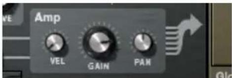 Amp VEL GAIN PAN