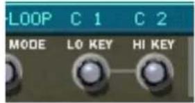 LOOP C 1 C 2 MODE LO KEY HI KEY