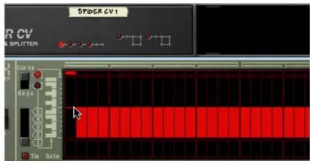 SPIDER CV 1 R CV & SPLITTER Curve Keys Tin Data