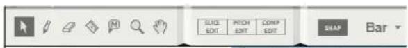 SLICE EDIT PITCH EDIT COMP EDIT SHAF Bar