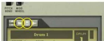 PITCH MOD BEND WHEEL Drum 1 DRUM