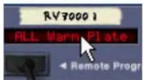 RV7000 1 ALL Warm Plate ◄ Remote Progr