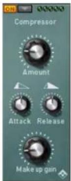 ON COMpressor Amount Attack Release Make up gain