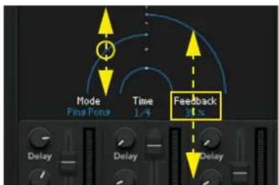 Mode Pina Ports Time 1/4 Feedback 30% Delay Delay Delay