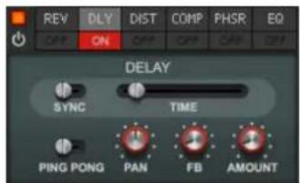 REV ON DLY DIST COMP PHSR EQ PING PONG PAN FB AMOUNT DELAY SYNC TIME PING PONG PAN FB AMOUNT