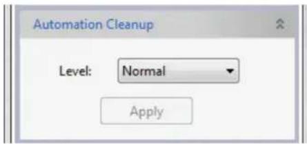 Automation Cleanup Level: Normal Apply