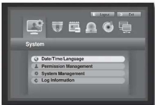 Hanwha SHR-6082 - Setting the Date/Time/Language - 2