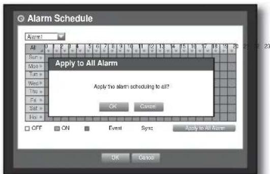 Hanwha SHR-6082 - Alarm Schedule - 3