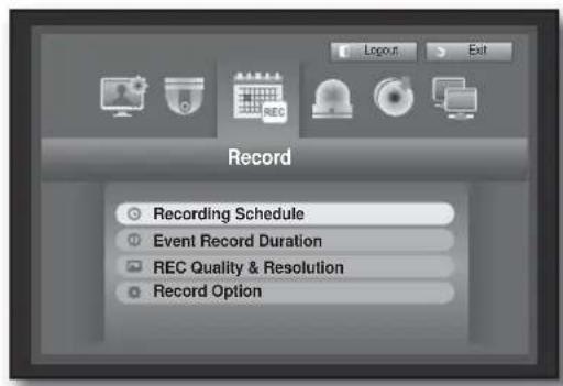 Hanwha SHR-6082 - Recording Schedule - 1