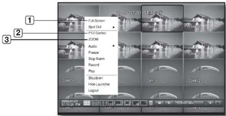 Hanwha SHR-6082 - Single Mode Menu - 1