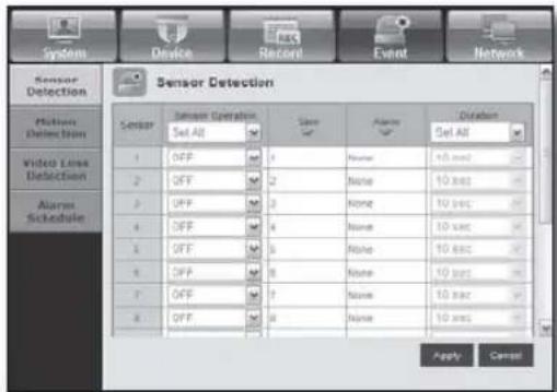 Hanwha SHR-6082 - Sensor Detection - 1