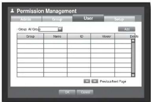 Hanwha SHR-6082 - Setting the User - 1