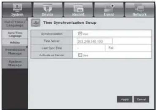 Hanwha SHR-6082 - Date/Time/Language - 2