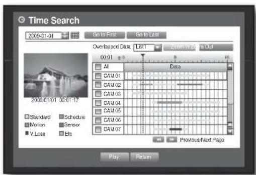Hanwha SHR-6082 - Time Search - 2