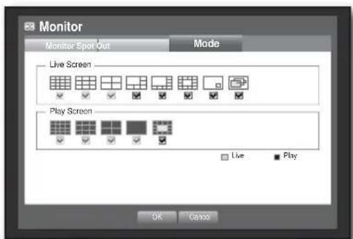 Hanwha SHR-6082 - Setting the Screen Mode - 1