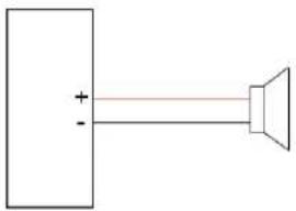 Simple line drawing of a speaker emitting signal from a rectangular block (no text or symbols)