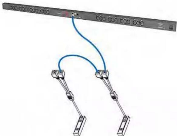Raritan Dominion PX2-5486 - To connect the AMS-M2-Z asset sensors to the Dominion PX: - 1