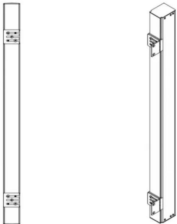 Raritan Dominion PX2-5486 - Mounting Zero U Models Using L-Brackets - 1