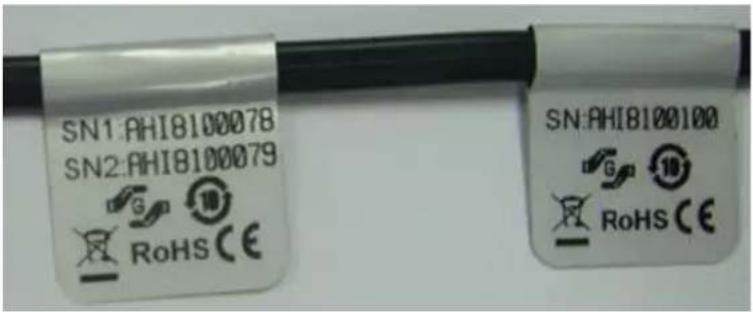 SN1: AHI8100078 SN2: AHI8100079 G 10 RoHS CE SN: AHI8100100 G 10 RoHS CE