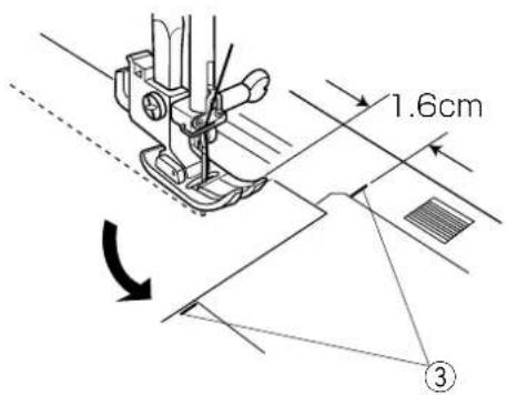 1.6cm ③