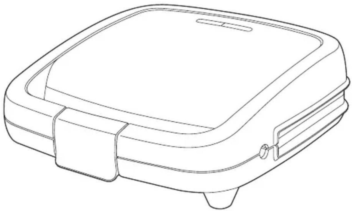 TEFAL Waffle Time WD170D12 - waffle time croc time - 1