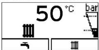 50°C bar → →