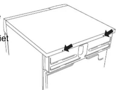 Atag D1106CRVS - De wasdroger op de wasmachine plaatsen: - 2