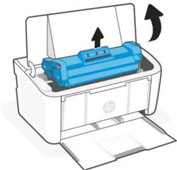 HP LasterJet M110we - De tonercartridge verwijderen en vervangen - 1