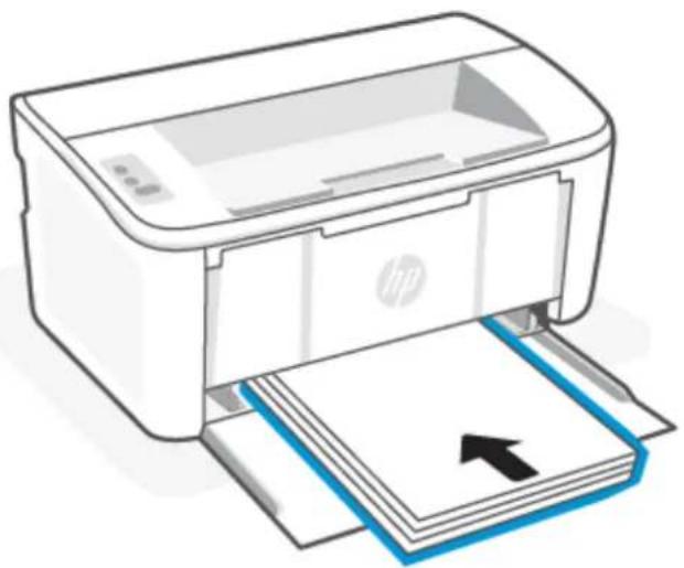 HP LasterJet M110we - Papier plaatsen - 2