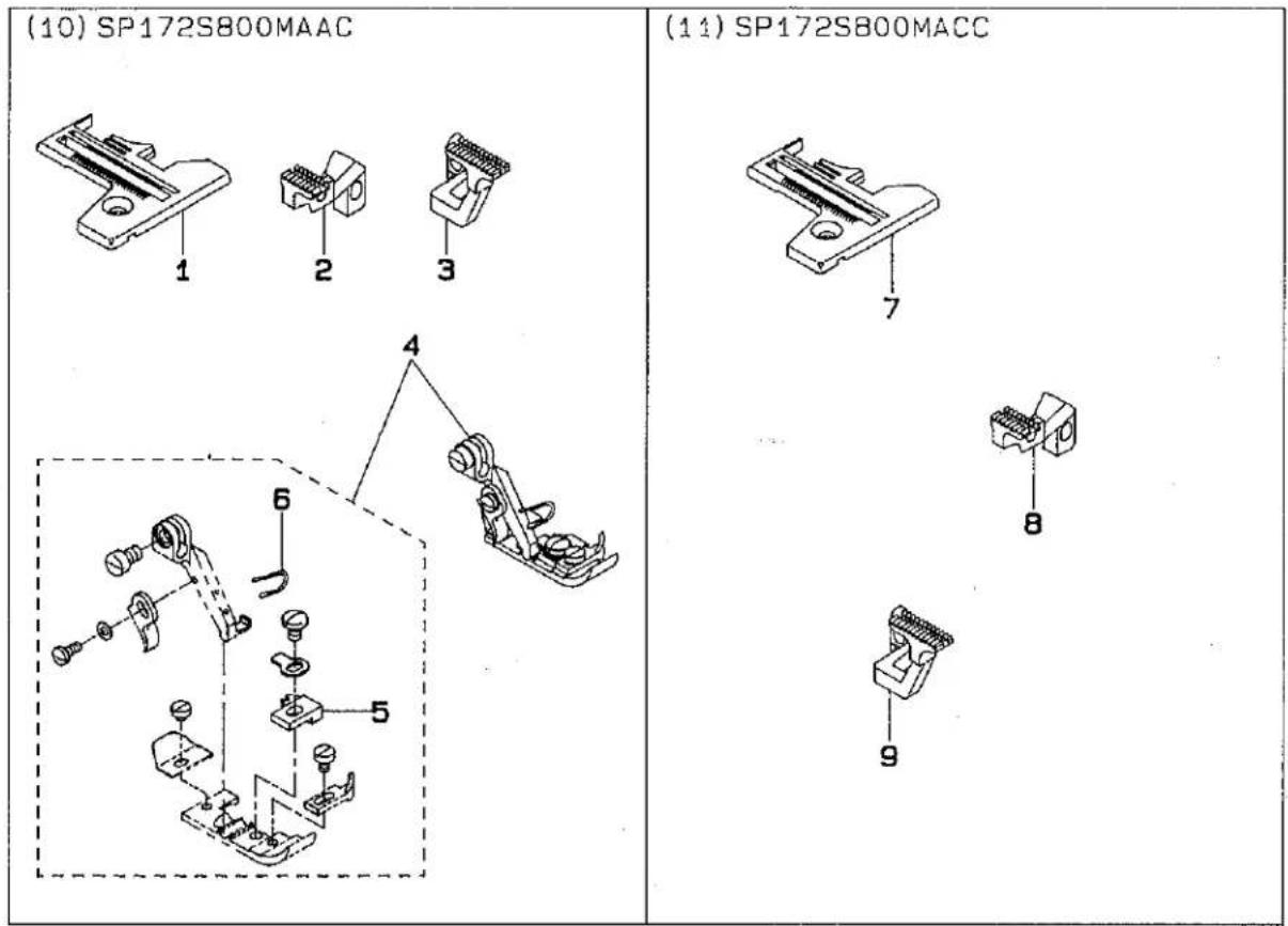 (10) SP172S800MAAC (11) SP172S800MACC