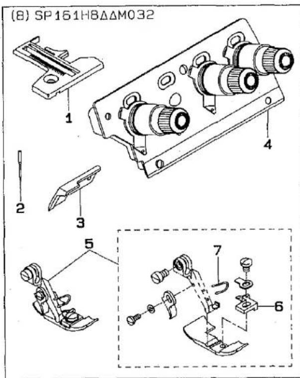 (8) SP161H8ΔΔM032 1 2 3 4 5 6 7