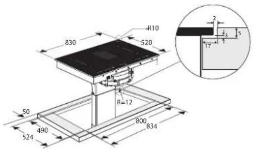 R10 830 520 R=12 50 490 524 800 834 2 3 5 17
