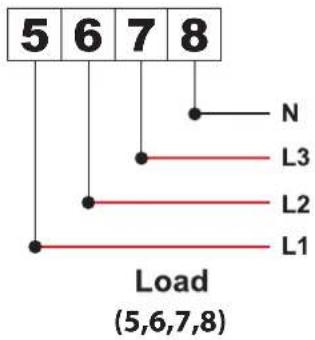 5 6 7 8 N L3 L2 L1 Load (5,6,7,8)