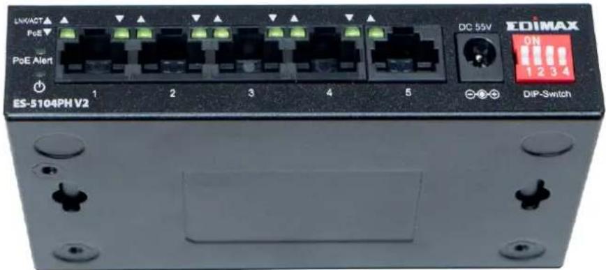 Edimax ES-5104PH V2 - Wall Mount Opon - 1