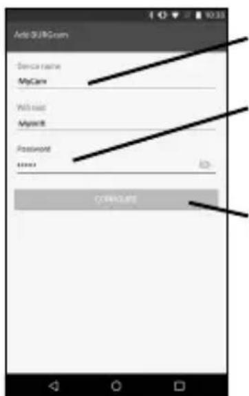 Add SQL Service name MyCare Password Password 请输入 sell account