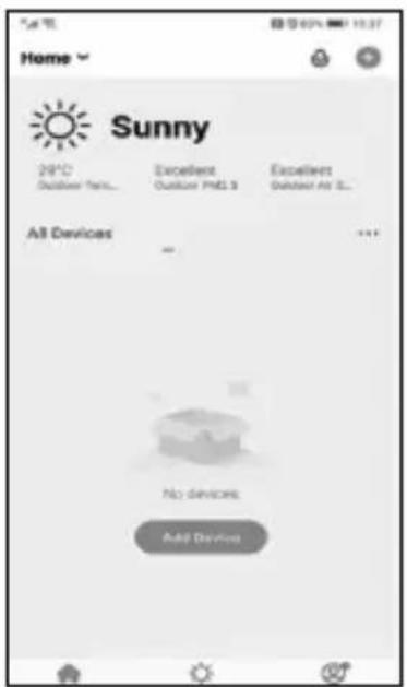 Home Sunny 20°C Excellent Excellent Outdoor Perf. Outdoor PMG 3 Outdoor Air 5. All Devices No Deviends Add Deviends
