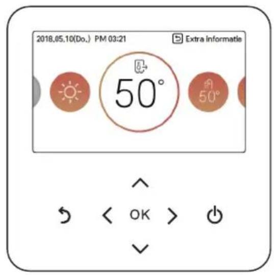 2018.05.10(Do.) PM 03:21 Extra Informatie 50° 50° < OK > ✓