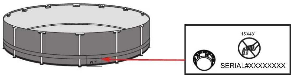 15"X48" SERIAL#XXXXXXXXX
