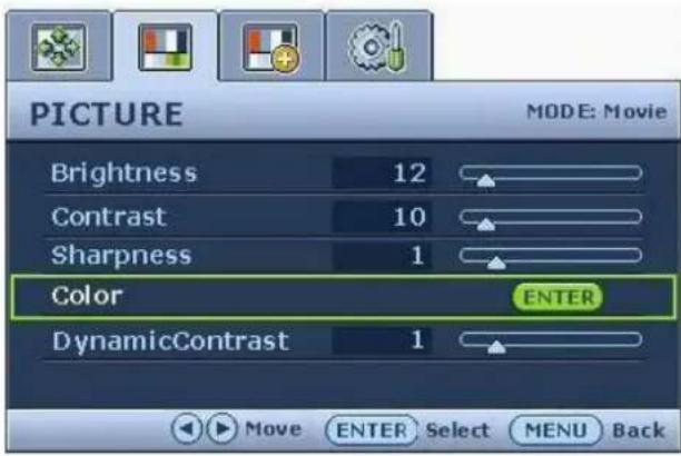 BENQ G922HDPL - Picture menu - 1