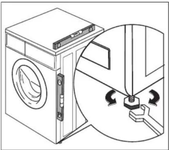 AEG L74658 - Plaatsing en waterpas zetten - 1