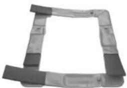 Akrobat Primus Flat 14x10ft - Inserting the foam into the frame pad - 3