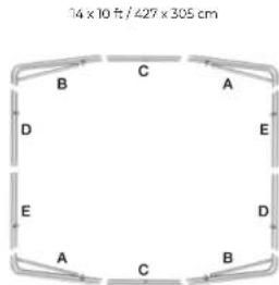 Akrobat Primus Flat 14x10ft - Assembling the frame - 3