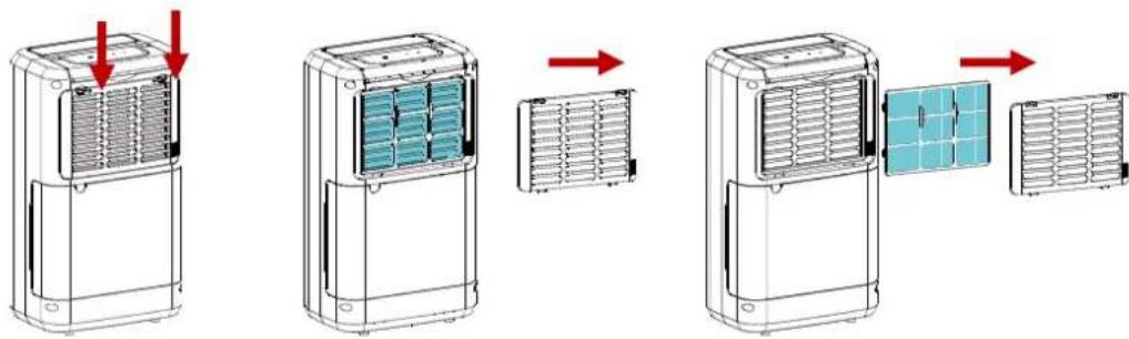 Evolar EVO-DH1000 - Het luchtfilter schoonmaken - 1