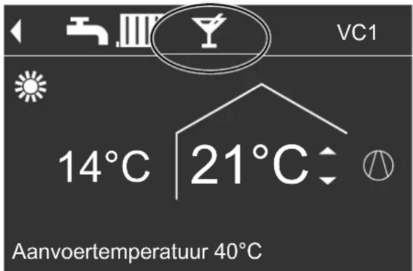VC1 14°C 21°C Aanvoertemperatuur 40°C