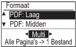 Formaat PDF: Laag PDF: Midden Multi Alle Pagina's -> 1 Bestand