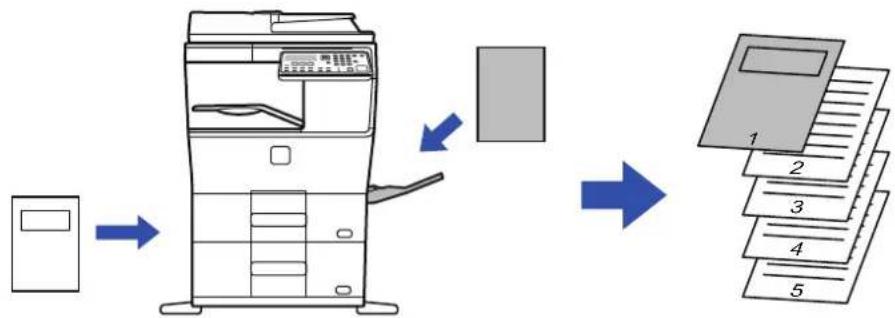 SHARP MX-B350W - KAFTEN INVOEGEN (KAFTPAGINA) - 1